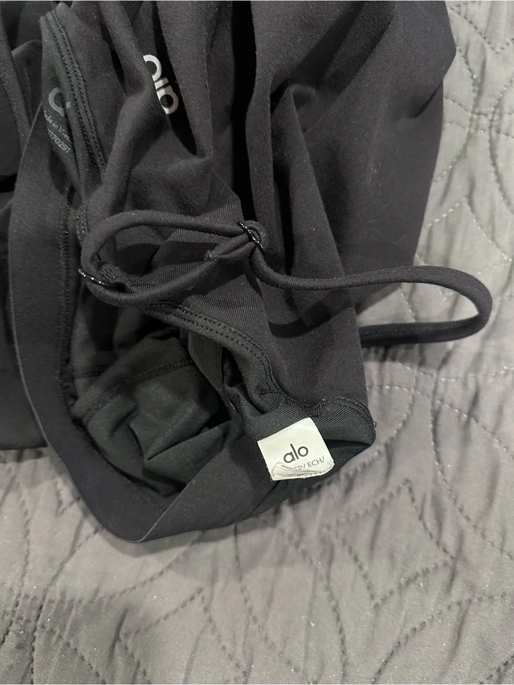 ALO Yoga Black Airbrush Love Match Tennis Dress